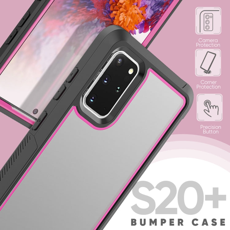 For Galaxy S20+ Frame Series TPU + PC Dust-proof Scratch-proof Drop-proof Protective Case