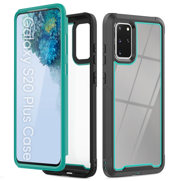 For Galaxy S20+ Frame Series TPU + PC Dust-proof Scratch-proof Drop-proof Protective Case