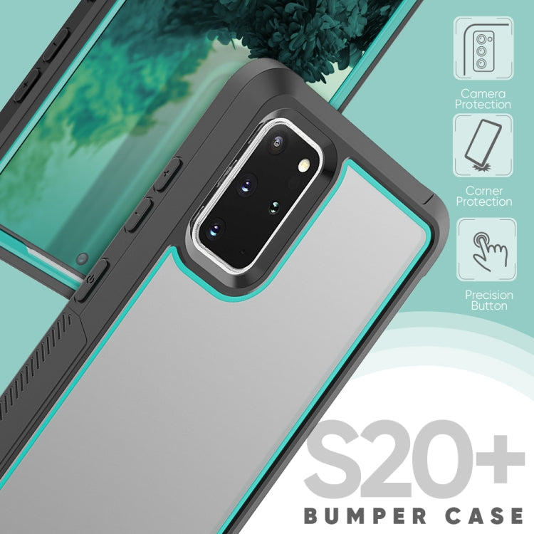 For Galaxy S20+ Frame Series TPU + PC Dust-proof Scratch-proof Drop-proof Protective Case