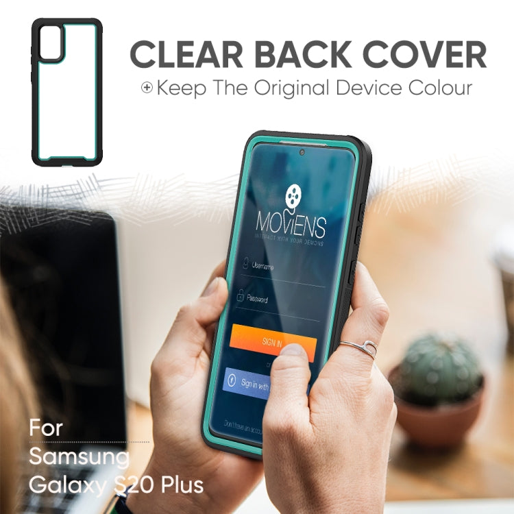 For Galaxy S20+ Frame Series TPU + PC Dust-proof Scratch-proof Drop-proof Protective Case