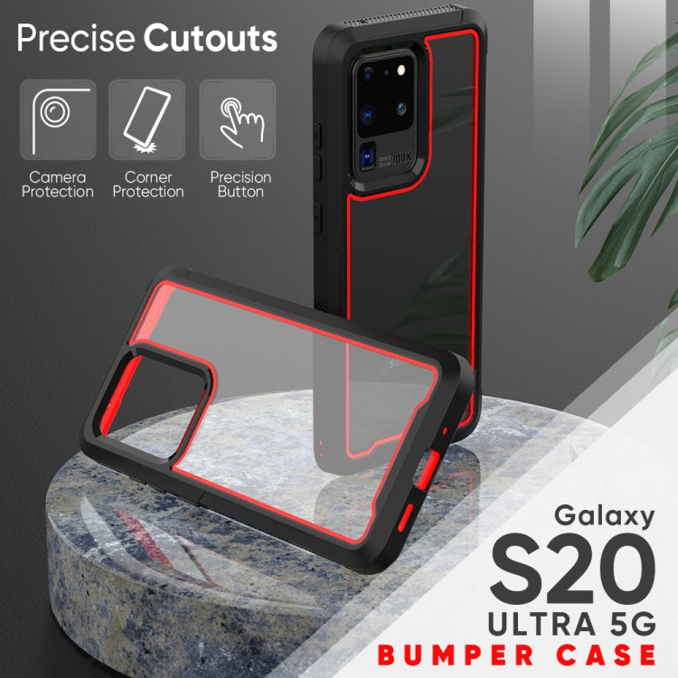 For Galaxy S20 Ultra Frame Series TPU + PC Dust-proof Scratch-proof Drop-proof Protective Case