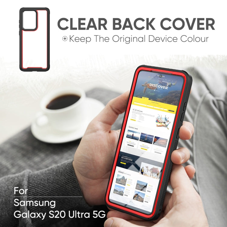 For Galaxy S20 Ultra Frame Series TPU + PC Dust-proof Scratch-proof Drop-proof Protective Case