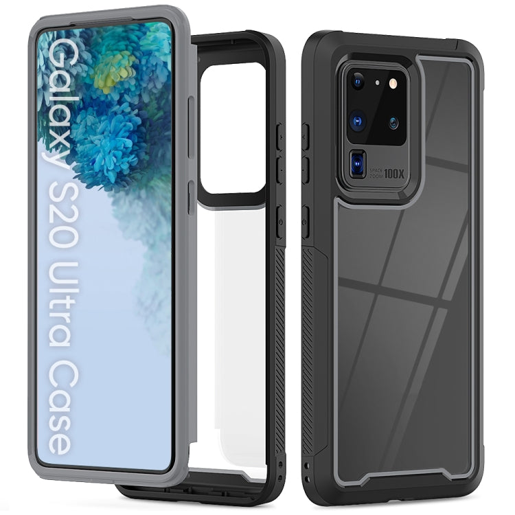 For Galaxy S20 Ultra Frame Series TPU + PC Dust-proof Scratch-proof Drop-proof Protective Case