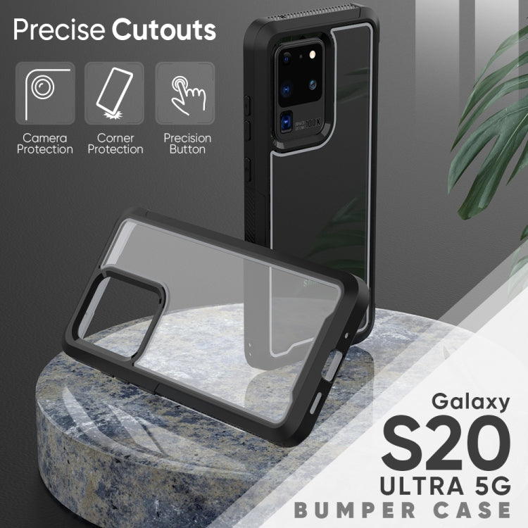 For Galaxy S20 Ultra Frame Series TPU + PC Dust-proof Scratch-proof Drop-proof Protective Case