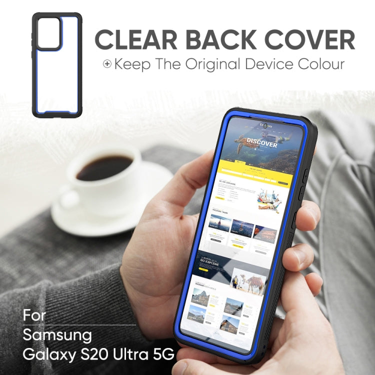 For Galaxy S20 Ultra Frame Series TPU + PC Dust-proof Scratch-proof Drop-proof Protective Case
