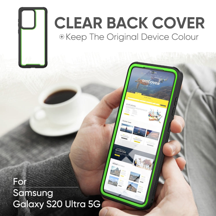For Galaxy S20 Ultra Frame Series TPU + PC Dust-proof Scratch-proof Drop-proof Protective Case