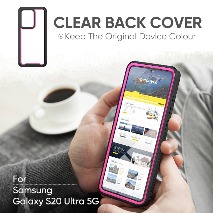 For Galaxy S20 Ultra Frame Series TPU + PC Dust-proof Scratch-proof Drop-proof Protective Case