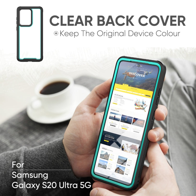 For Galaxy S20 Ultra Frame Series TPU + PC Dust-proof Scratch-proof Drop-proof Protective Case