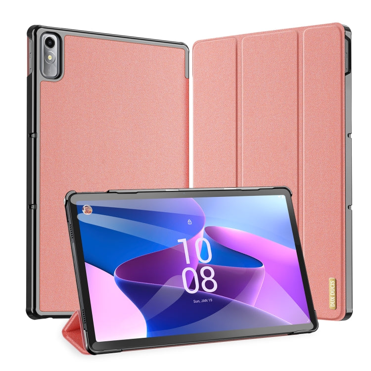 For Lenovo Tab P11 Gen 2 11.5 DUX DUCIS Domo Series Magnetic Flip Leather Tablet Case(Pink)