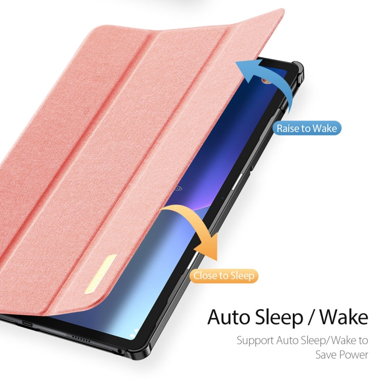For Lenovo Tab P11 Gen 2 11.5 DUX DUCIS Domo Series Magnetic Flip Leather Tablet Case(Pink)