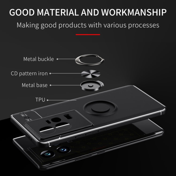 For vivo iQOO 11 Metal Ring Holder TPU Phone Case