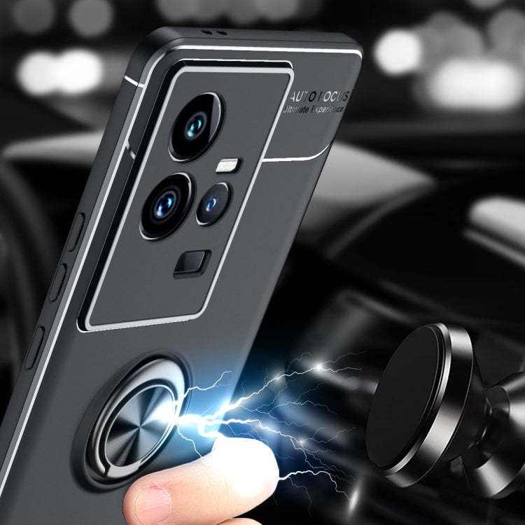 For vivo iQOO 11 Metal Ring Holder TPU Phone Case