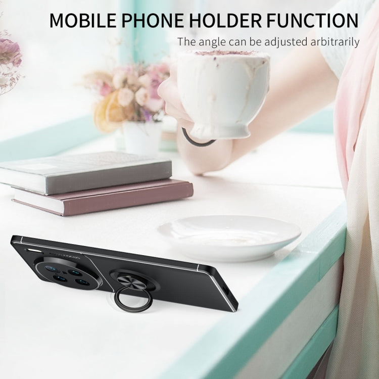 For vivo X90 Pro+ Metal Ring Holder TPU Phone Case