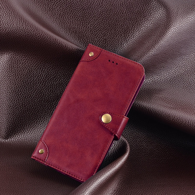 For Alcatel 1 Ultra idewei Retro Texture Leather Phone Case