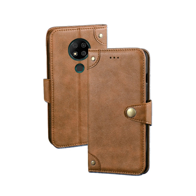 For Oukitel C19 Pro idewei Retro Texture Leather Phone Case