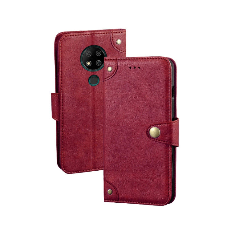 For Oukitel C19 Pro idewei Retro Texture Leather Phone Case