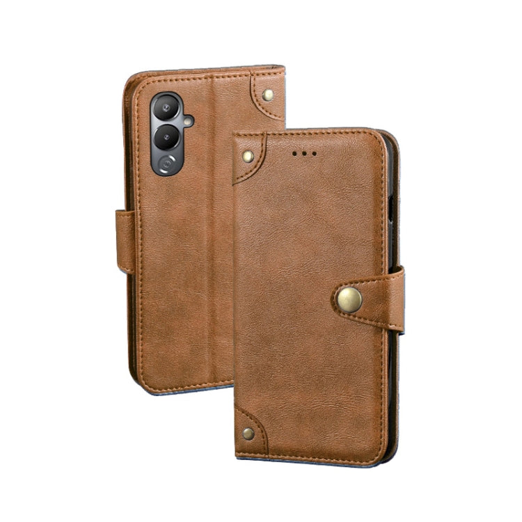 For Tecno Pova 4 idewei Retro Texture Leather Phone Case