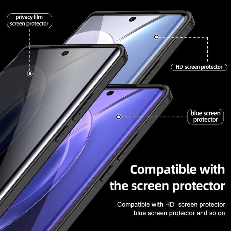 For vivo X90 Armor Clear TPU Hard PC Phone Case