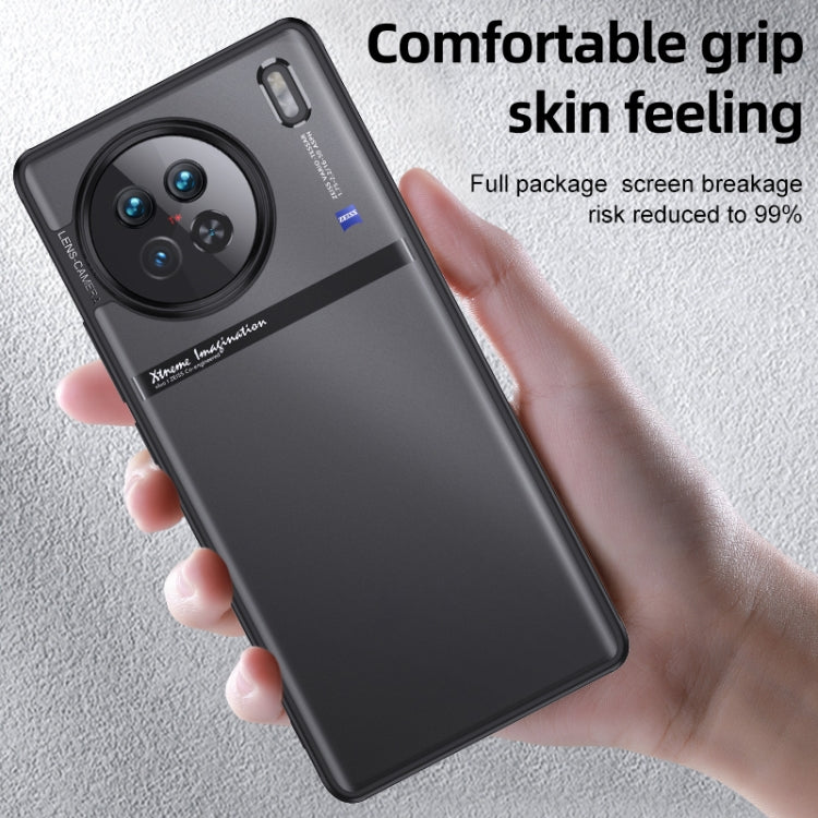 For vivo X90 Armor Clear TPU Hard PC Phone Case