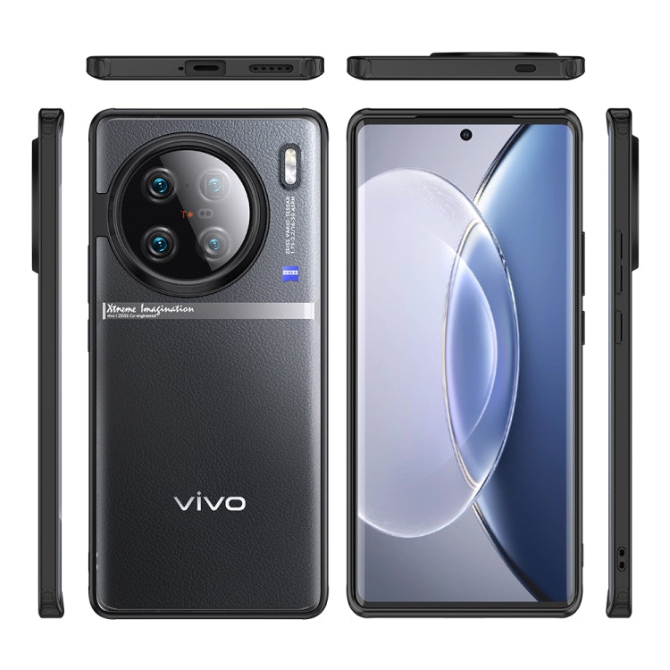 For vivo X90 Pro+ Armor Clear TPU Hard PC Phone Case