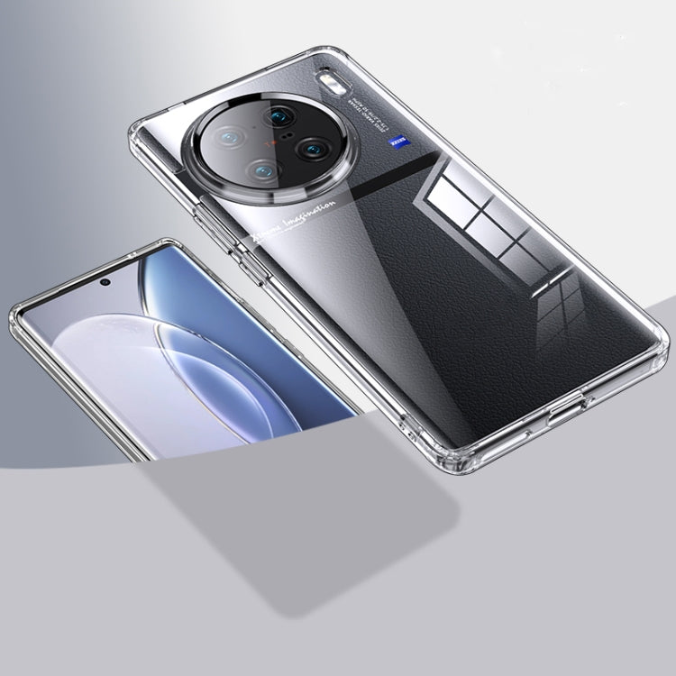 For vivo X90 Pro+ Armor Clear TPU Hard PC Phone Case