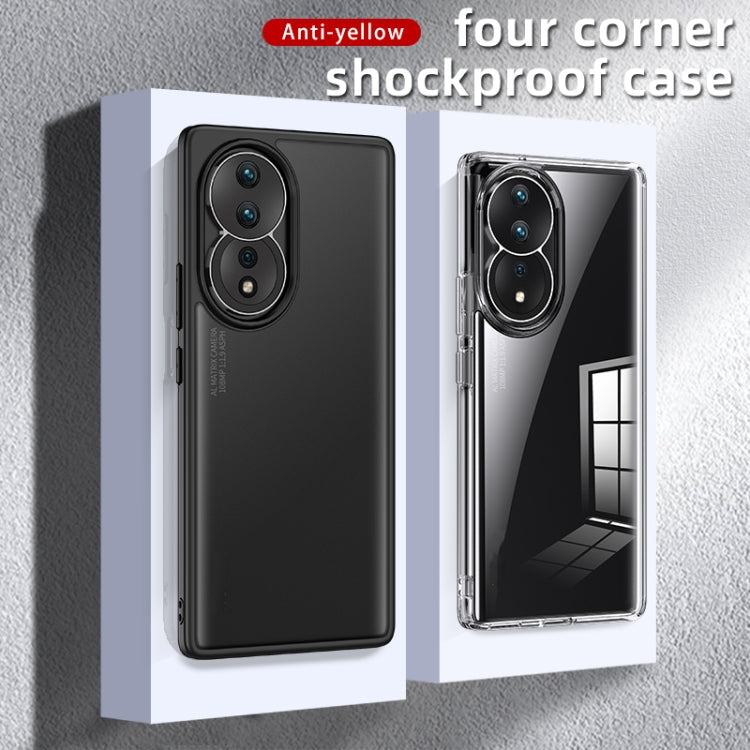 For Honor 80 Armor Clear TPU Hard PC Phone Case