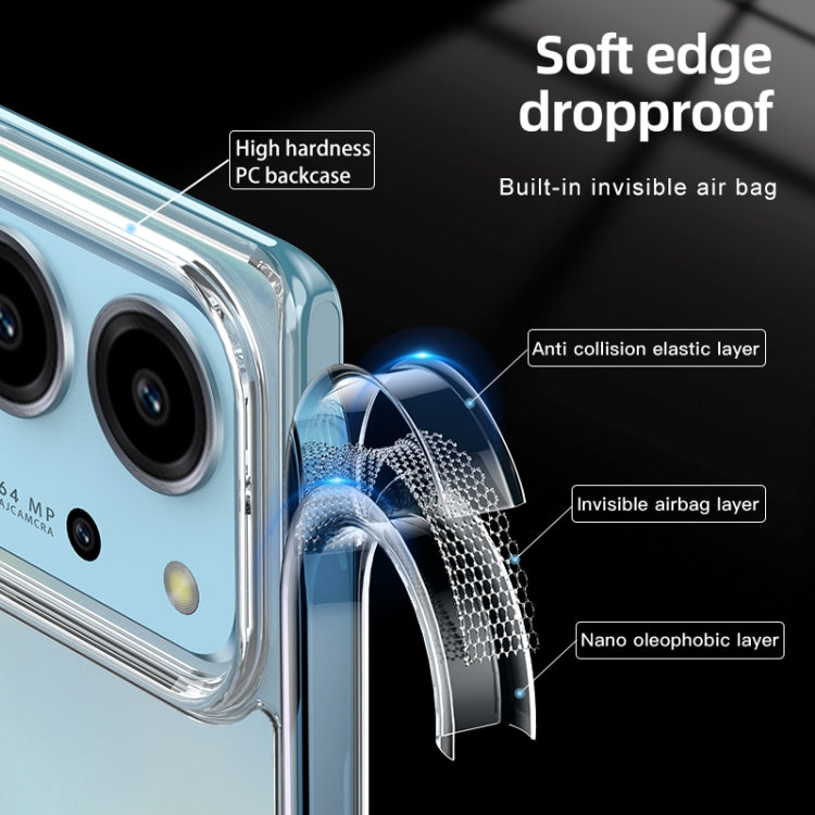 For Honor 80 SE Armor Clear TPU Hard PC Phone Case