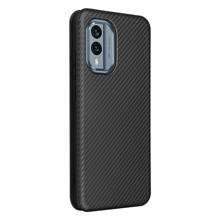 For Nokia X30 5G Carbon Fiber Texture Flip Leather Phone Case