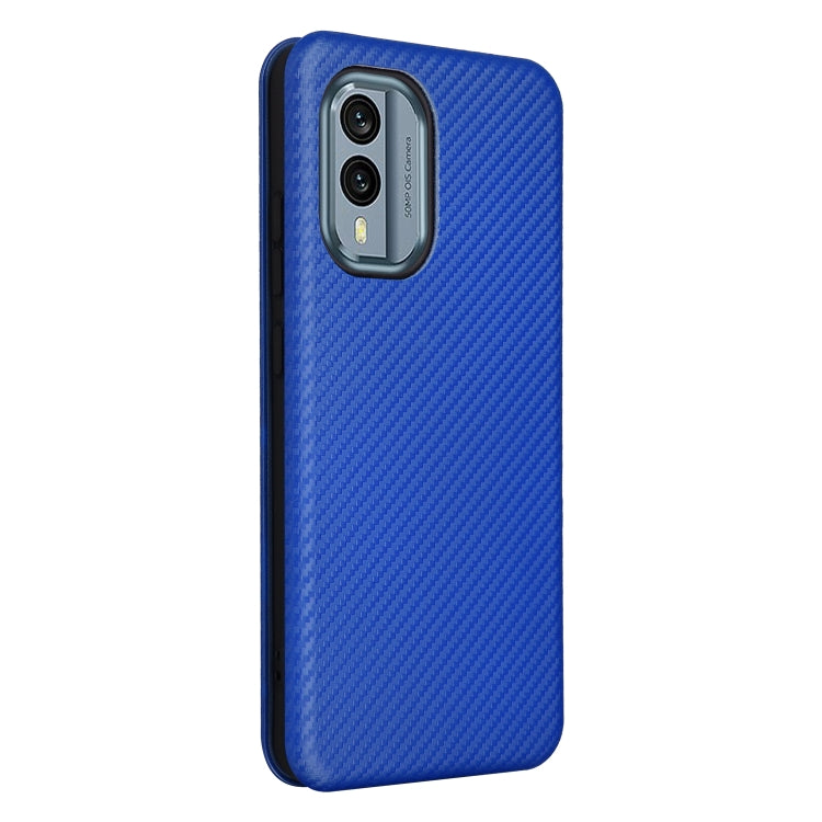 For Nokia X30 5G Carbon Fiber Texture Flip Leather Phone Case