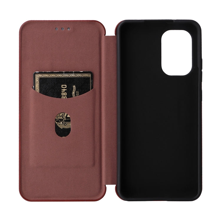 For Nokia X30 5G Carbon Fiber Texture Flip Leather Phone Case