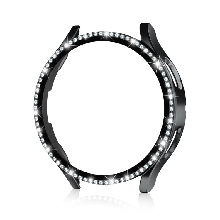 For Samsung Galaxy Watch4 Classic 46mm Single Row Diamond Electroplated PC Watch Case
