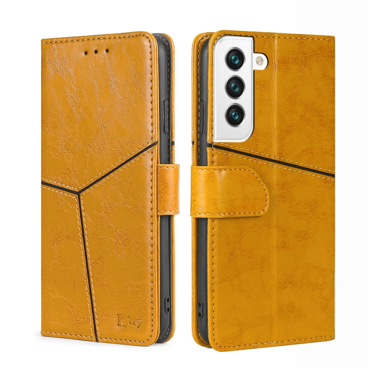 For Samsung Galaxy S23 5G Geometric Stitching Horizontal Flip Leather Phone Case
