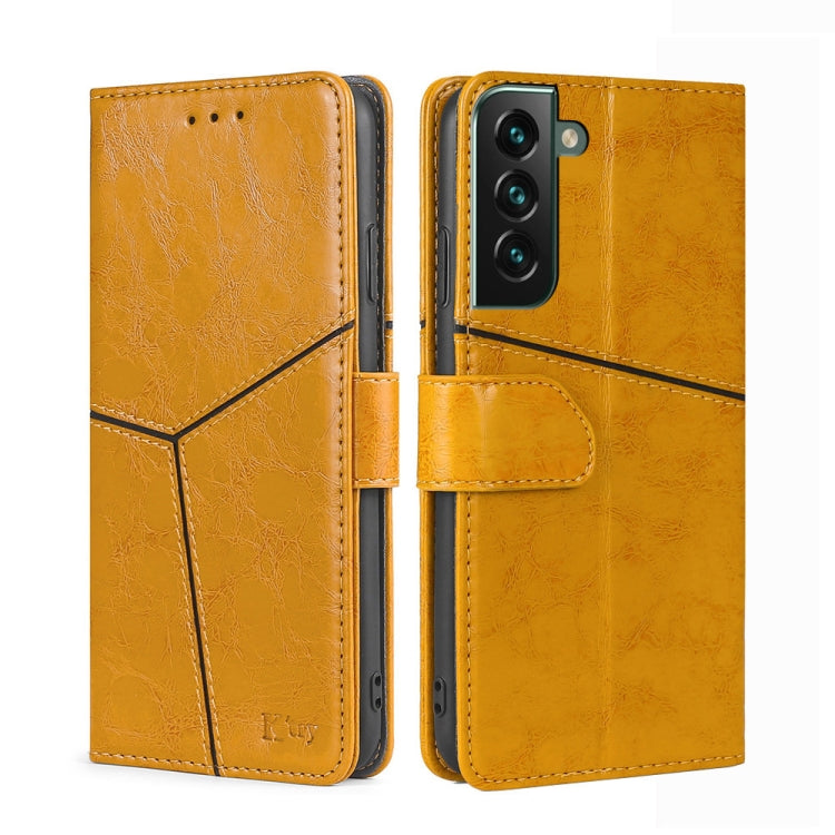 For Samsung Galaxy S23+ 5G Geometric Stitching Horizontal Flip Leather Phone Case