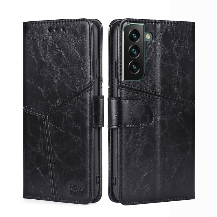 For Samsung Galaxy S23+ 5G Geometric Stitching Horizontal Flip Leather Phone Case
