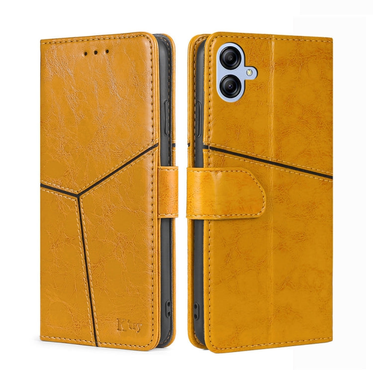 For Samsung Galaxy A04E Geometric Stitching Horizontal Flip Leather Phone Case