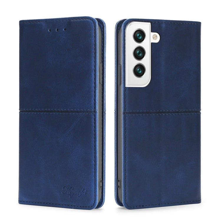 For Samsung Galaxy S23 5G Cow Texture Magnetic Horizontal Flip Leather Phone Case