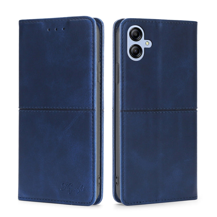For Samsung Galaxy A04E Cow Texture Magnetic Horizontal Flip Leather Phone Case
