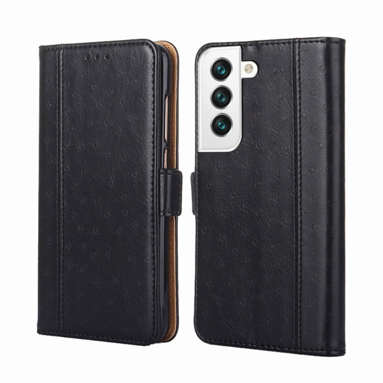 For Samsung Galaxy S23+ 5G Ostrich Texture Flip Leather Phone Case