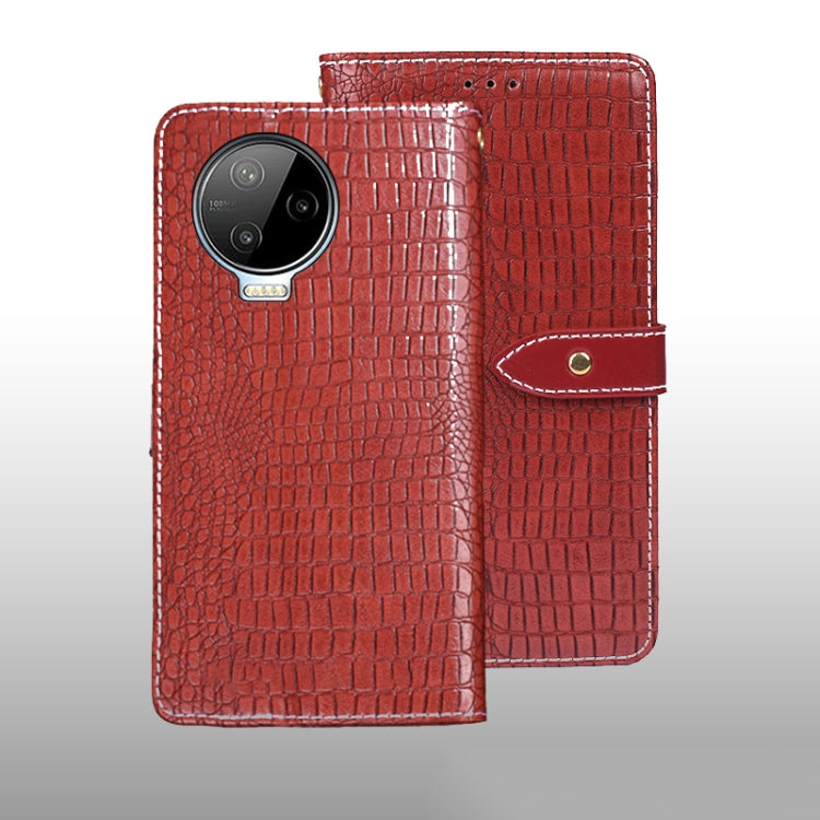 For Infinix Note 12 Pro 4G idewei Crocodile Texture Leather Phone Case