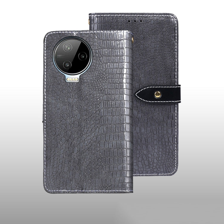For Infinix Note 12 Pro 4G idewei Crocodile Texture Leather Phone Case
