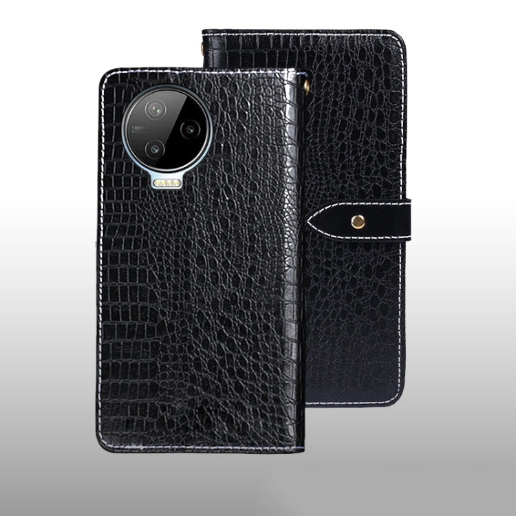 For Infinix Note 12 Pro 4G idewei Crocodile Texture Leather Phone Case