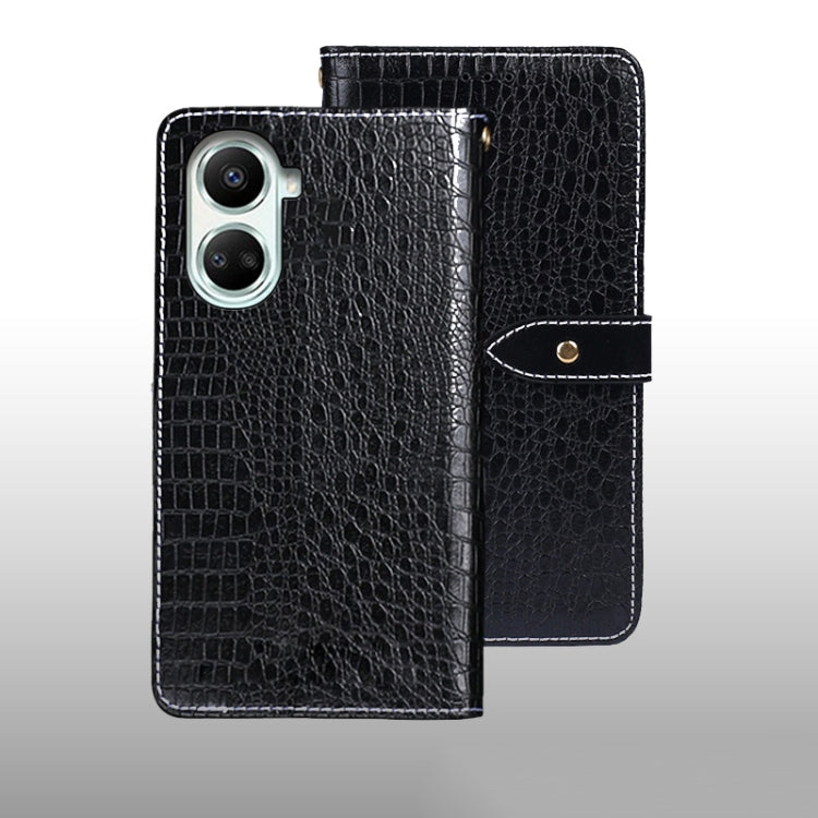 For Huawei nova 10 SE idewei Crocodile Texture Leather Phone Case