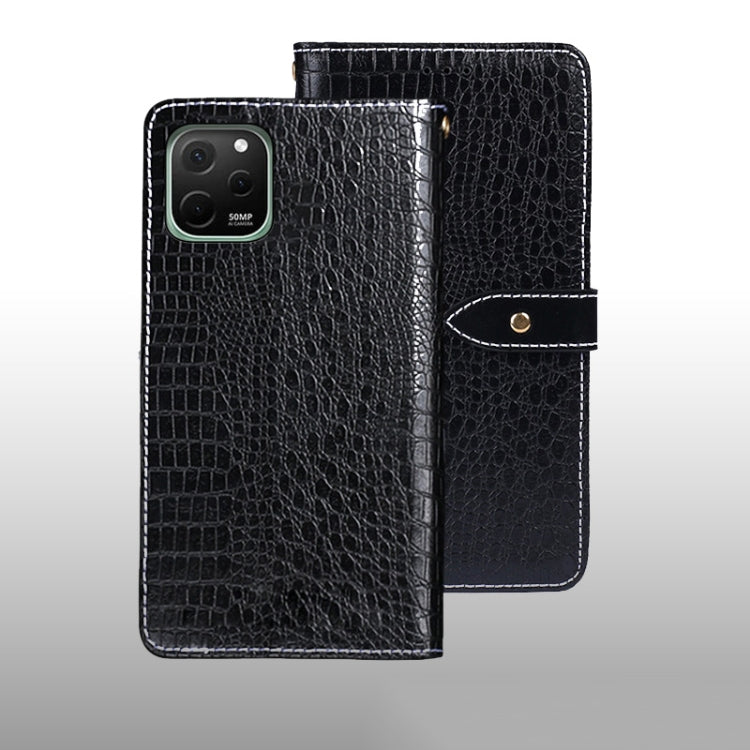 For Huawei nova Y61 4G idewei Crocodile Texture Leather Phone Case