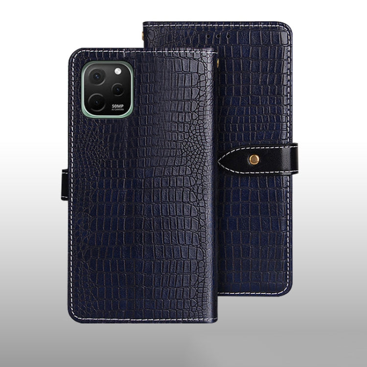 For Huawei nova Y61 4G idewei Crocodile Texture Leather Phone Case
