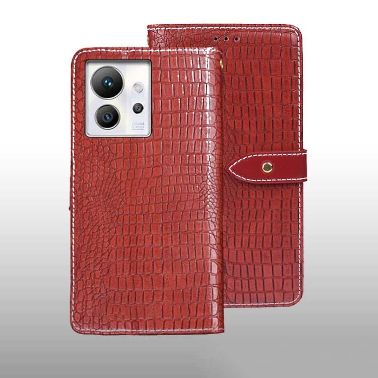 For Infinix Zero Ultra 5G idewei Crocodile Texture Leather Phone Case