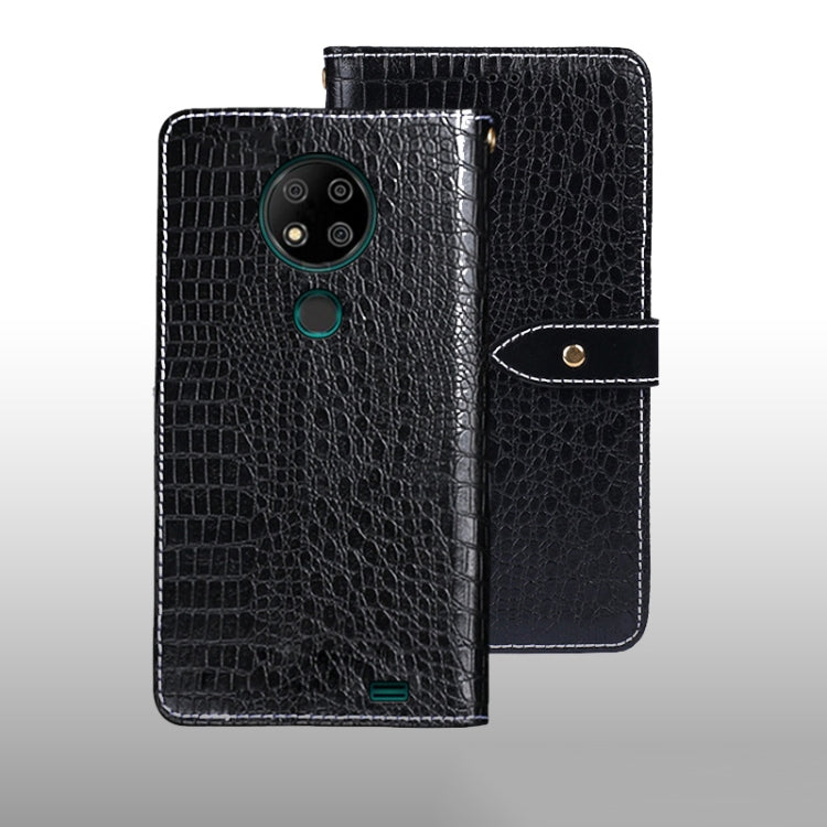 For Oukitel C19 Pro idewei Crocodile Texture Leather Phone Case