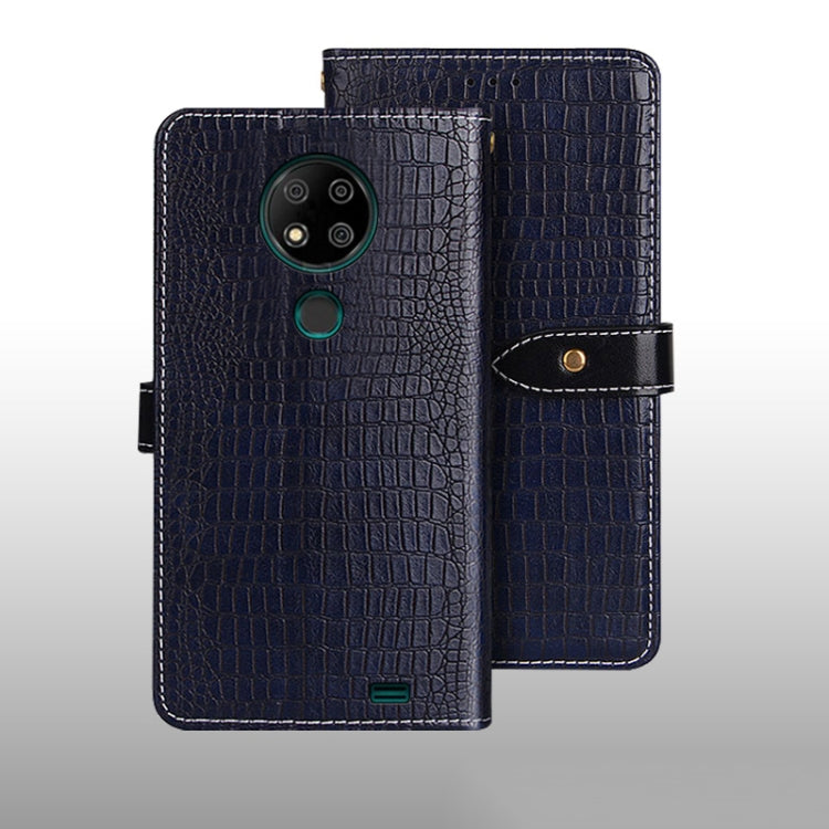 For Oukitel C19 Pro idewei Crocodile Texture Leather Phone Case