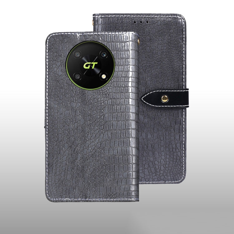 For Honor X40 GT idewei Crocodile Texture Leather Phone Case