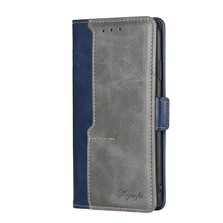 For Samsung Galaxy S23 Ultra 5G Contrast Color Side Buckle Leather Phone Case