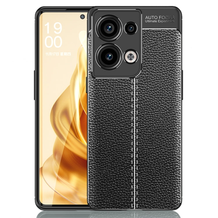 For OPPO Reno9 Pro+ Litchi Texture Shockproof TPU Phone Case